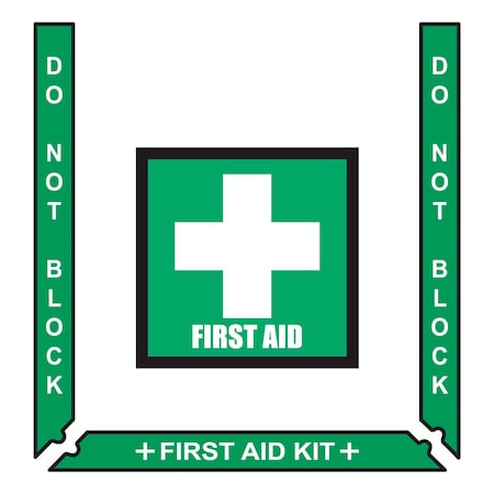 Superior Mark Floor Marking Kit, First Aid Kit , Vinyl IN-40-945-V